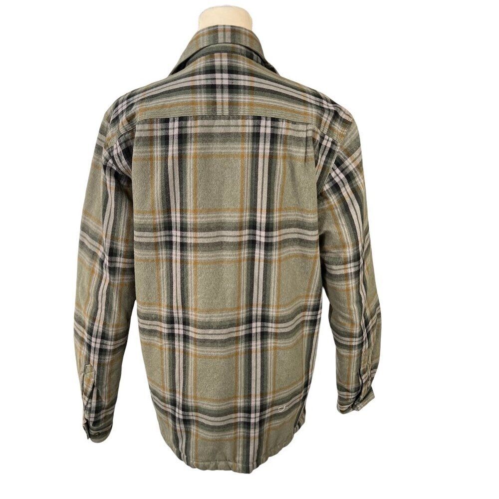 Carhartt Men's Relaxed Fit Plaid Flannel Shirt Sherpa Lined Shirt Jacket Size S - Picture 8 of 10